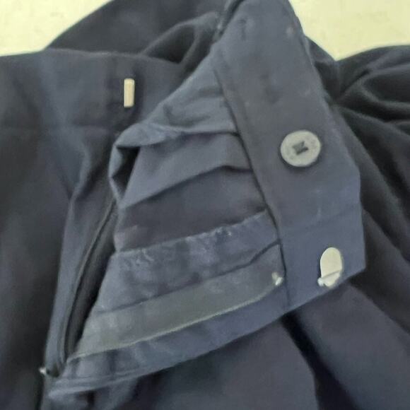 GAP Pants Women's Size 8 True Indigo Wide Leg Cropped Belted Tie Front Flowy - Picture 10 of 14